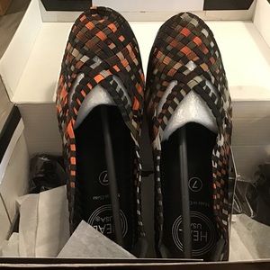 Shoes 7,  Woven Stretch Multi Earth Tones …